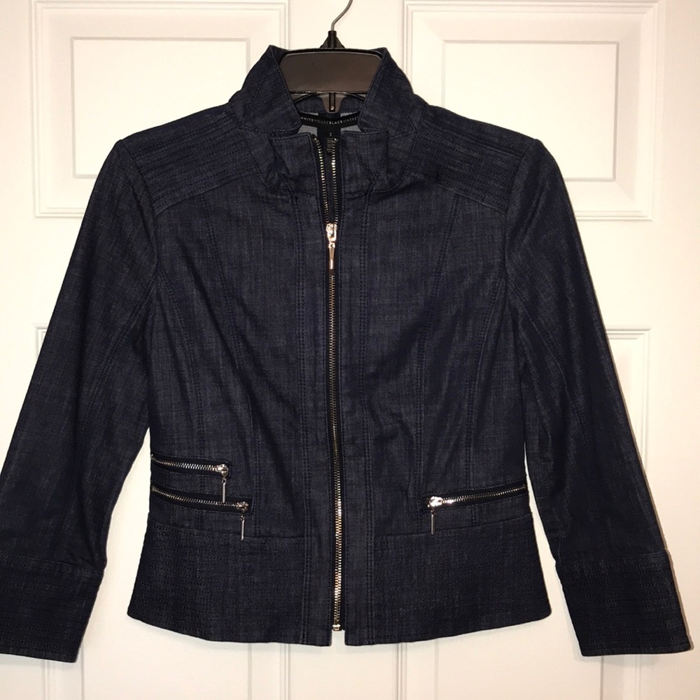 Denim jacket 3/4 length sleeve